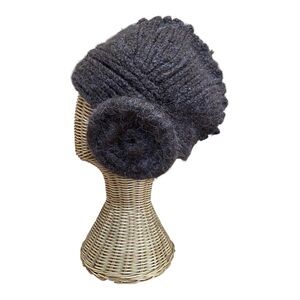 Peruvian Trading Company Virgin Acrylic Brown “Princess Leia” Style Beanie Hat